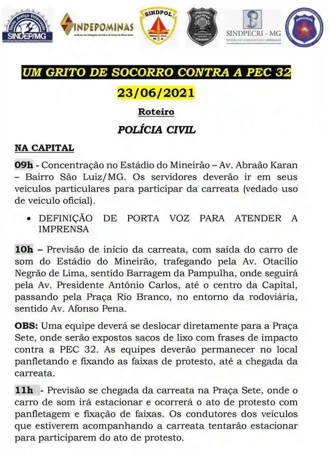 Grito de socorro contra a PEC 32