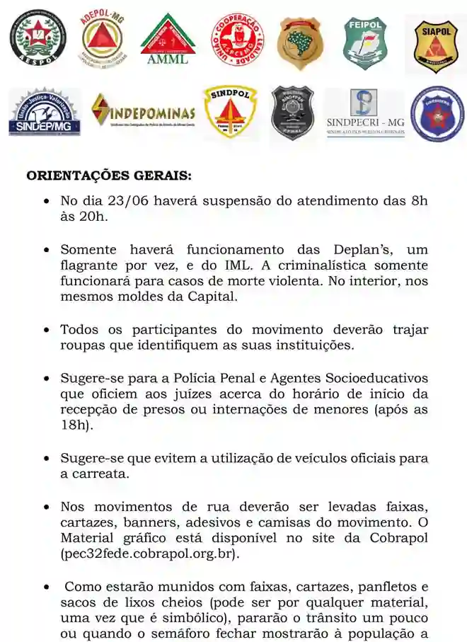 Grito de socorro contra a PEC 32