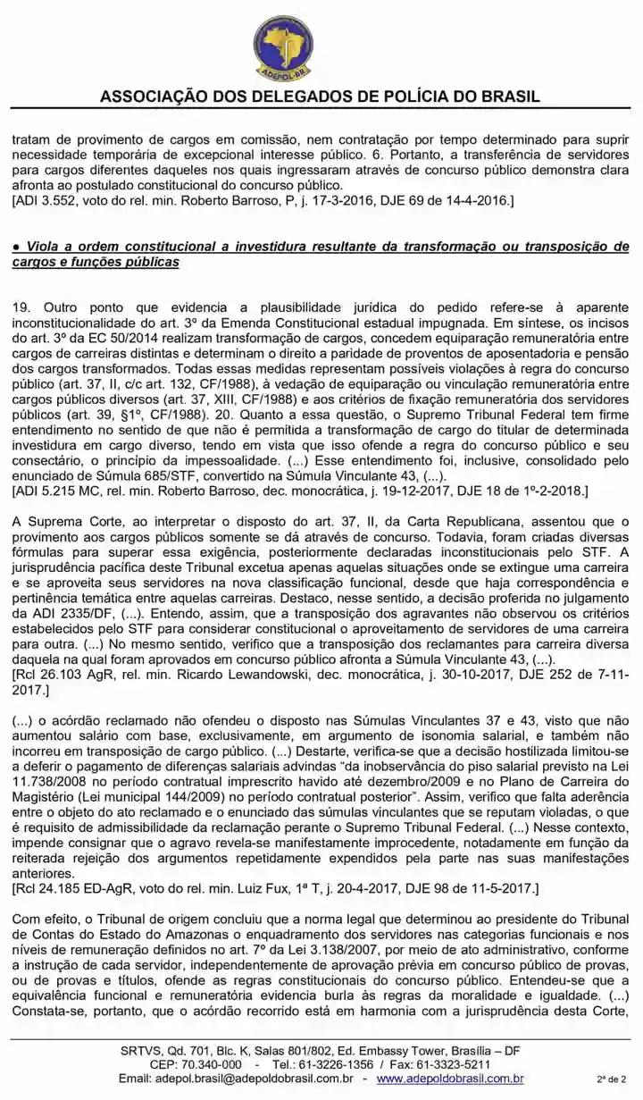 Alerta sobre inconstitucionalidade material da LC 65-2021-b